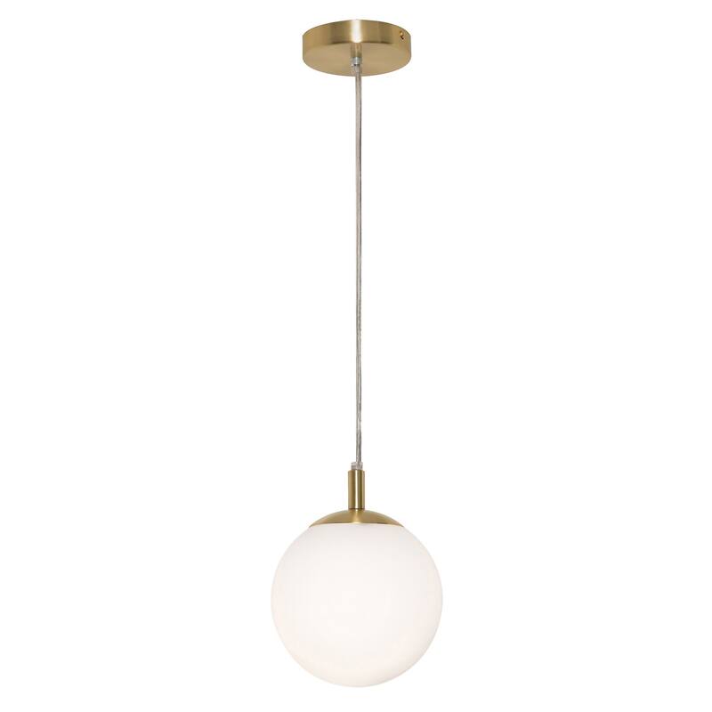 AFX Loretto 1-light Pendant with White Glass
