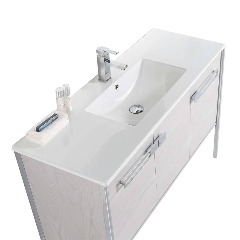Fine Fixtures Oakville Bathroom Vanity with White Ceramic Sink