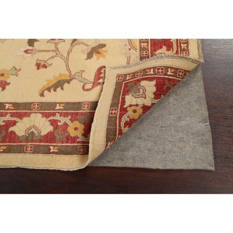 Floral Traditional Chobi Oriental Area Rug Hand-knotted Wool Carpet - 6'8" x 9'4"