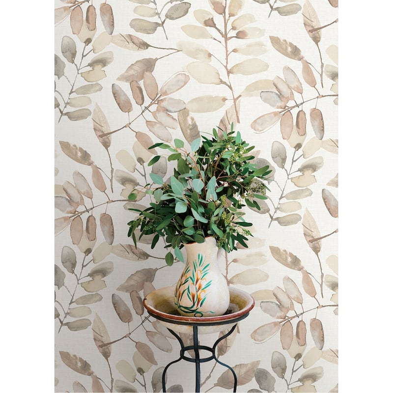Chesapeake Pinnate Salmon Leaves Wallpaper