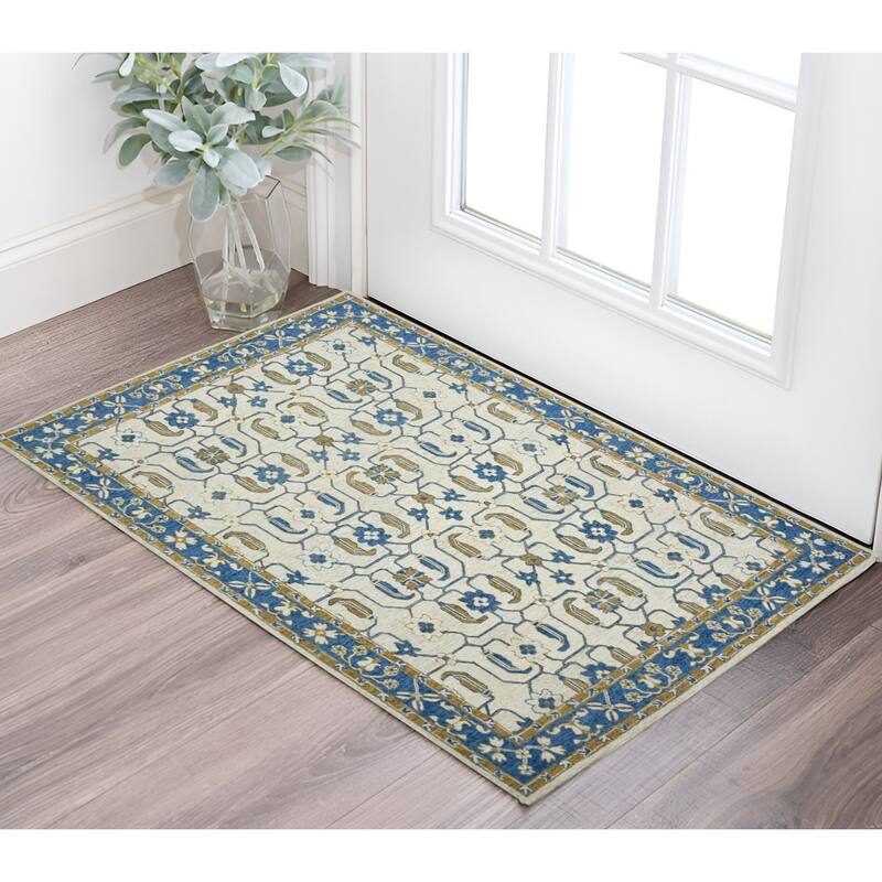 HomeRoots Oriental Traditional Rectangle Area Rug - 36.00 in. x 24.00 in.  x 0.40 in.
