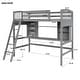preview thumbnail 23 of 34, Twin Loft Bed with Shelves, Desk, and Ladder - Perfect for Multi-Use Spaces