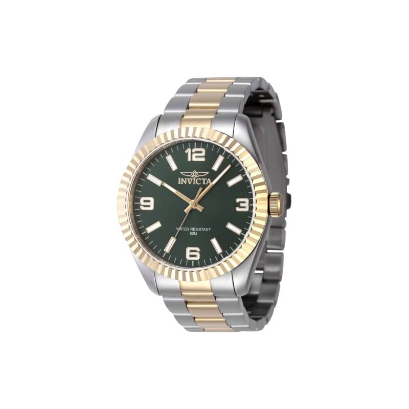 Invicta Men's 47455 Specialty Quartz 3 Hand Green Dial Watch