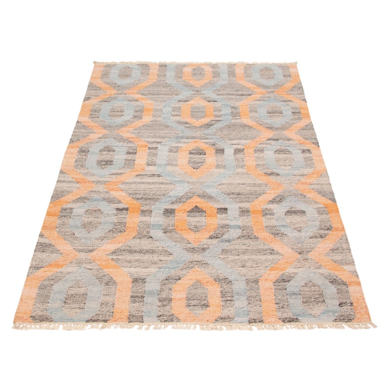 Ankara FW Grey Kilim 5'2" x 8'0" - 5'2 x 8'0
