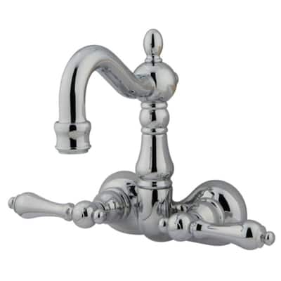 Kingston Brass Vintage Wall Mounted Clawfoot Tub Filler with Metal