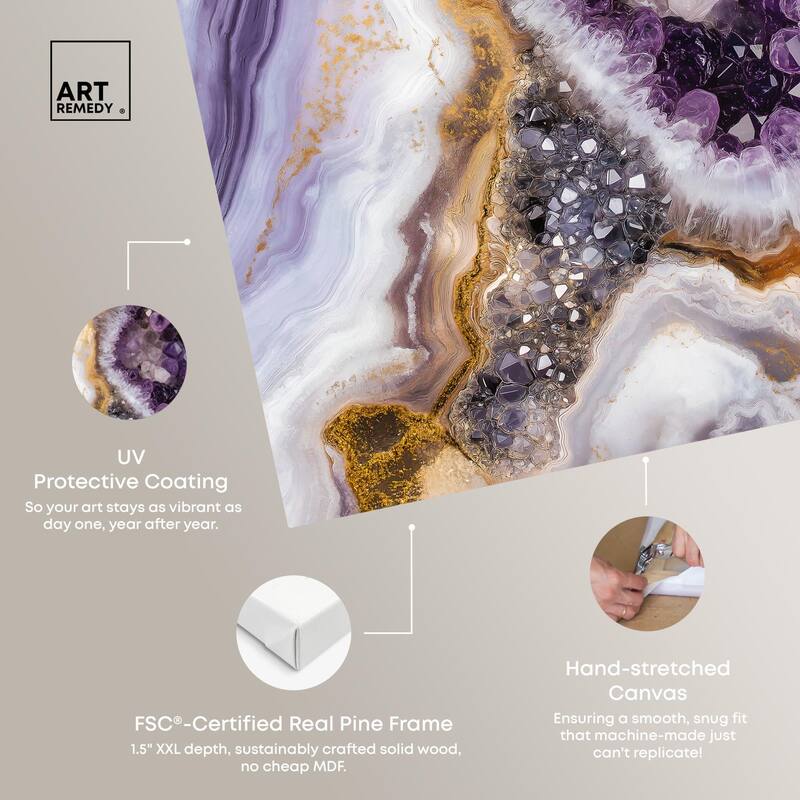 Amethystine Dream II Canvas by Art Remedy, Gallery Wrapped