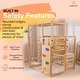preview thumbnail 4 of 6, Alpine Adventure Indoor Play Gym - Climber, Slide & Kids Activity Set - Natural