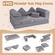 preview thumbnail 11 of 28, Costway Kids Modular Play Couch Play Set with Suede Fabric Cover - See Details
