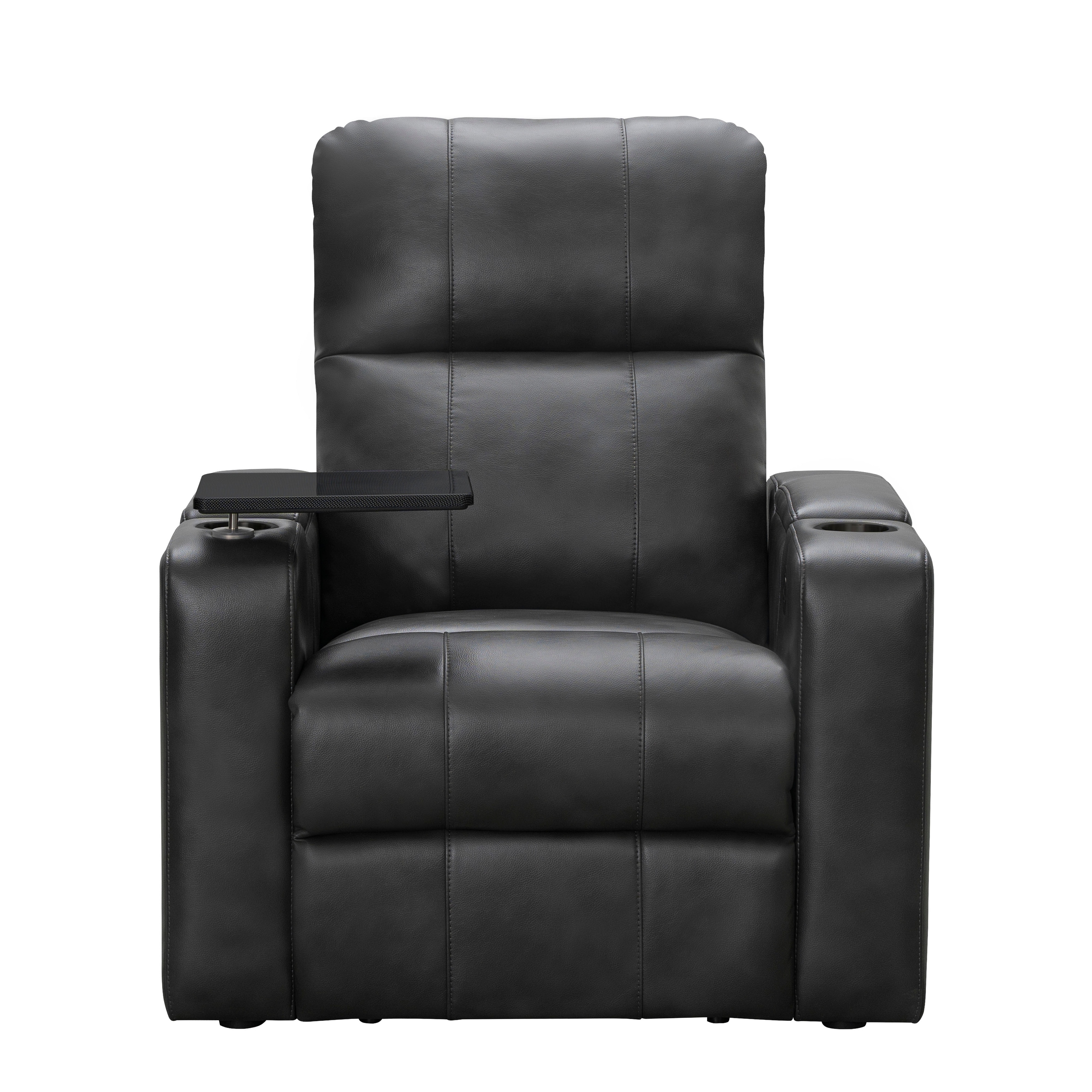 Abbyson rider leather store theater power recliner