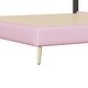 preview thumbnail 5 of 8, Full Upholstered Platform Bed with Crown Headboard