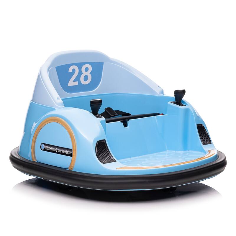 Electric 12V Ride On Bumper Car for Kids Gifts - Blue