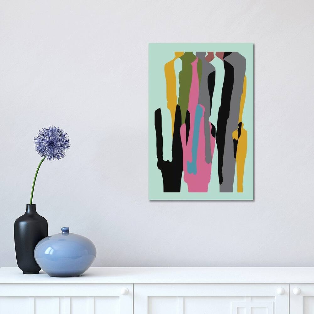 iCanvas "Crowd" by Flatowl Canvas Print