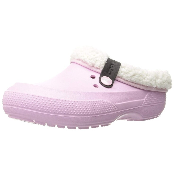 classic fuzz lined clog pink