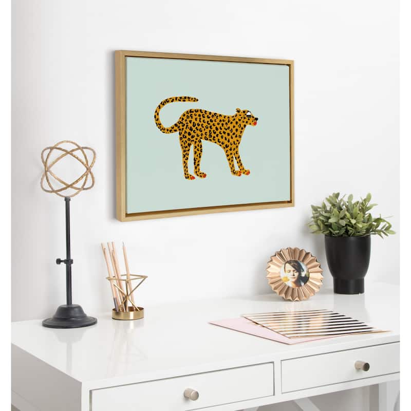 Kate and Laurel Sylvie Cat Canvas by Bouffants and Broken Hearts