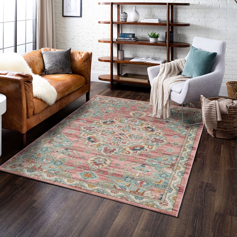 Mohawk Home Laughton Traditional Medallion Area Rug