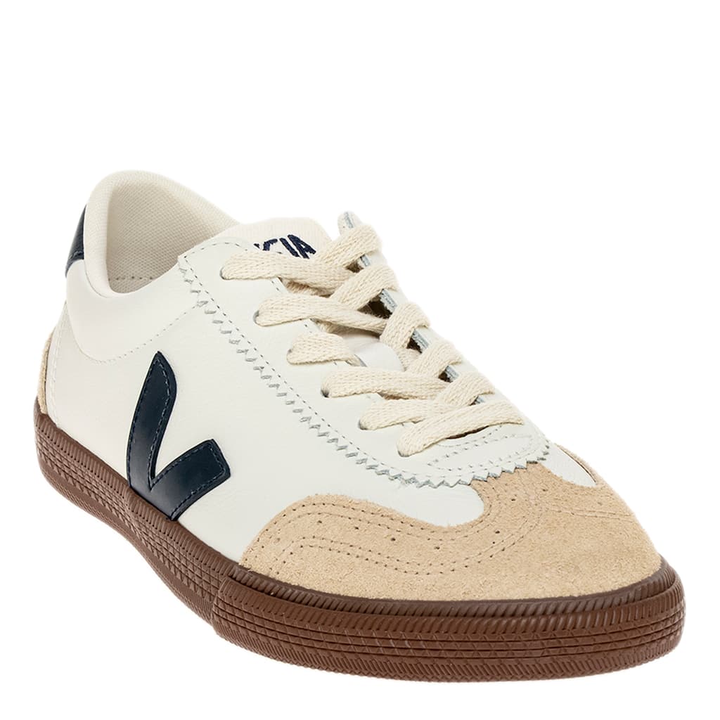 Veja Women's Volley Sneakers with Navy and Bark Brown