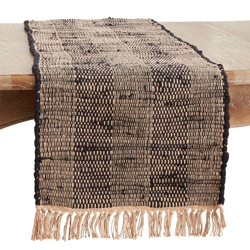 Striped Design Chindi Table Runner - 16"x72"