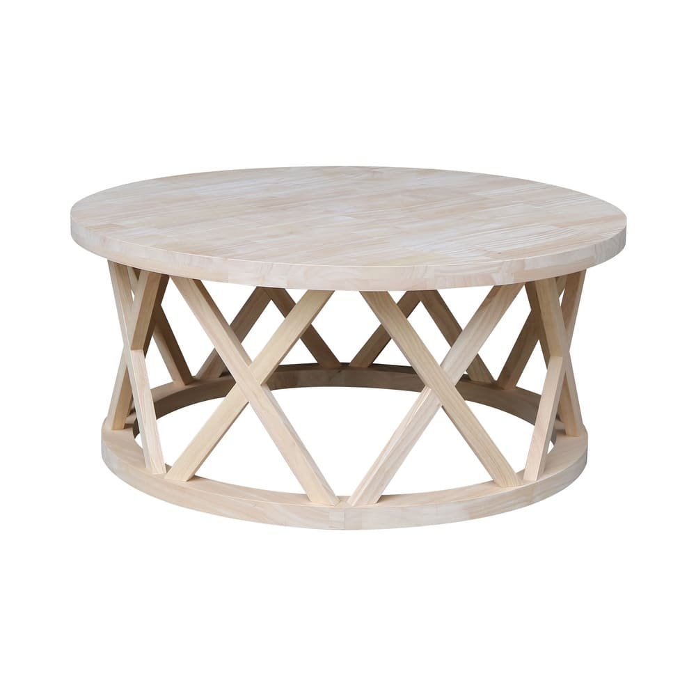 Round Ceylon Coffee Table - 40 in. W x 40 in. D x 18 in. H