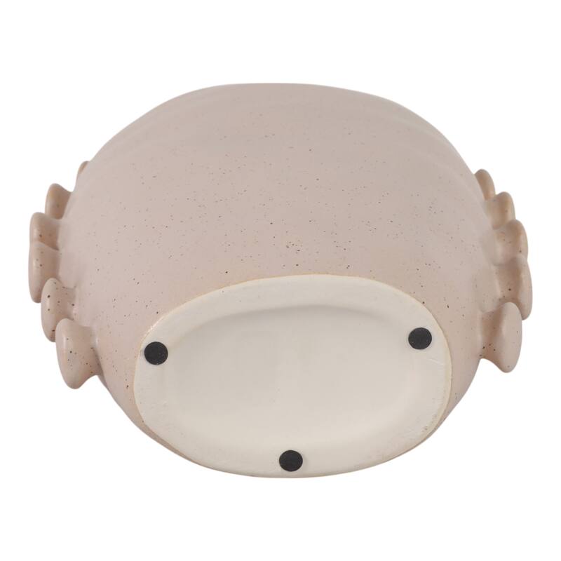 Stoneware Vase Statement-Making Tall Unique Side Detailing Home Decor