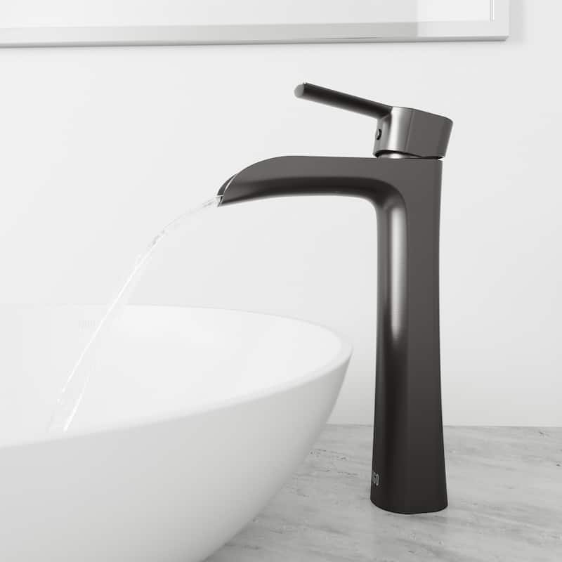 VIGO Niko 11" H Single Handle Single Hole Bathroom Vessel Faucet