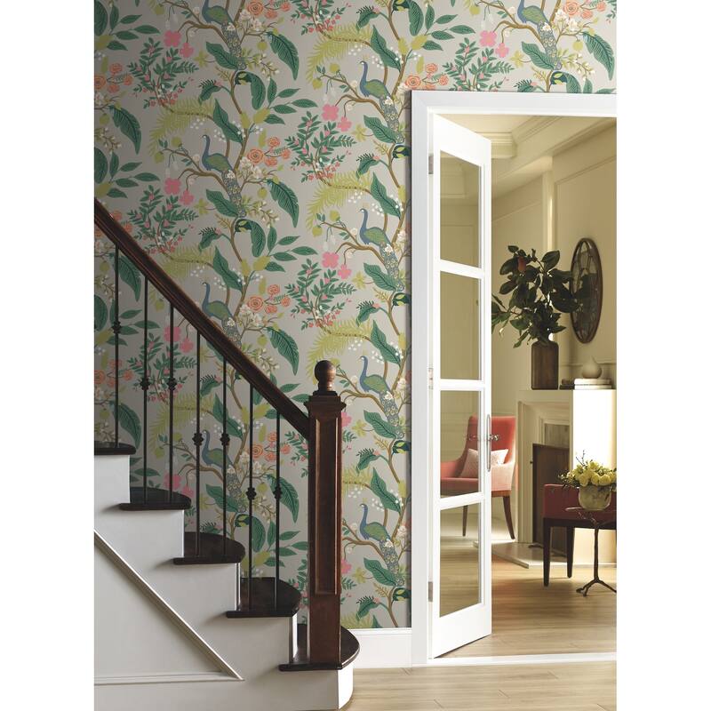 Rifle Paper Co.Peacock Linen Wallpaper