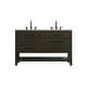 preview thumbnail 123 of 157, Sterling Double Bathroom Vanity Mocha Brown - 54"