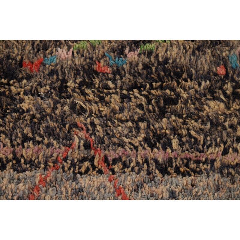 Plush Moroccan Style Area Rug Handmade Oriental Wool Carpet - 5'9" x 9'7"