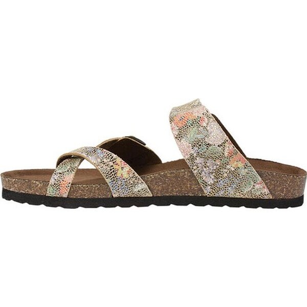 white mountain gracie footbed sandals