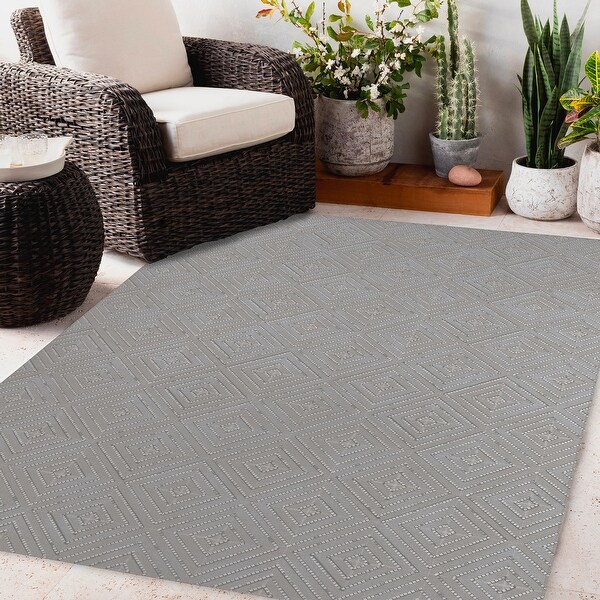 TILE GREY Outdoor Rug By Kavka Designs Bed Bath Beyond 34348436