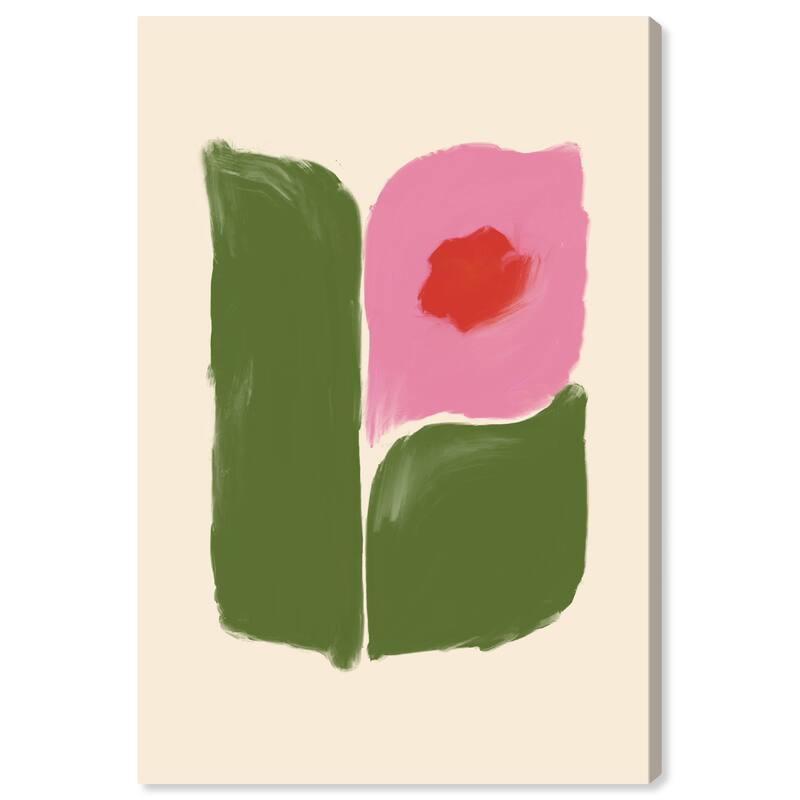 Wynwood Studio Floral and Botanical Favorite from your Garden Pink and Pastel Pink Modern & Contemporary Wall Art Canvas Print