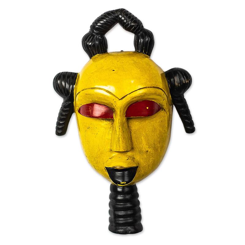 Novica Handmade Afoyea African Wood Mask