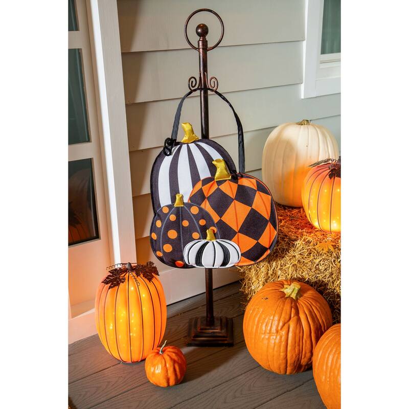 Pattern Pumpkins Door Decor