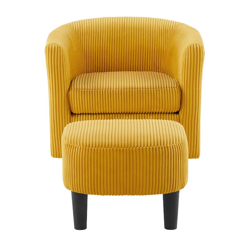 360° Comfy Recliner Corduroy Arm Chair