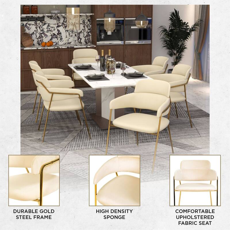 LeisureMod Axis Set of 4 Mid-Century Modern Dining Chair, Elegant Accent Side Chair for Home Office & Kitchen