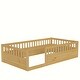 preview thumbnail 8 of 8, Natural Twin Size Pine Wood Floor Bed Frame with Fence for Bedroom, Playroom, Kids, Boys and Girls