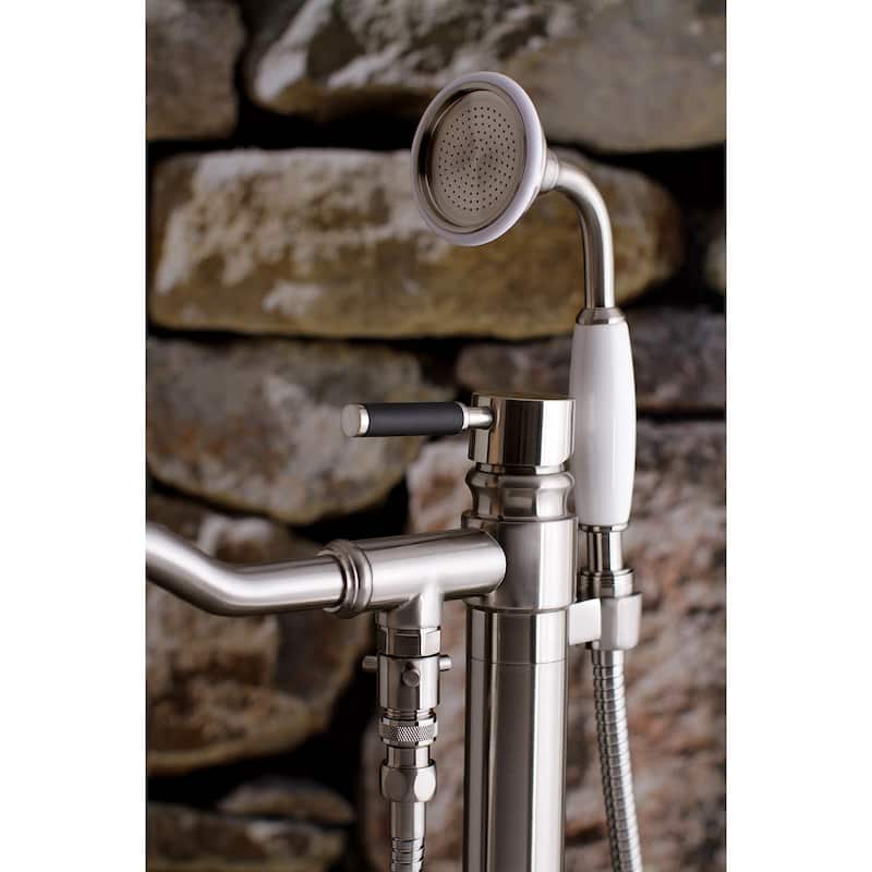Kingston Brass Kaiser Floor Mounted Tub Filler � Includes Hand Shower