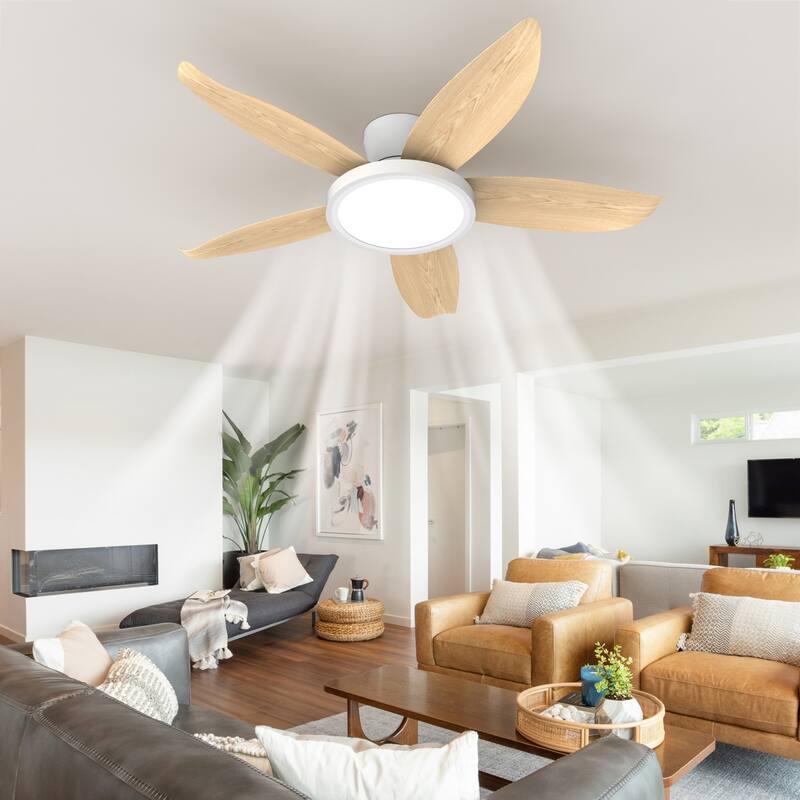 42-inch Eye-Protection Light Source Black Fan Blades High Airflow Plug-in Fan Blades ABS Plastic Fan Blades Ceiling Fan Light