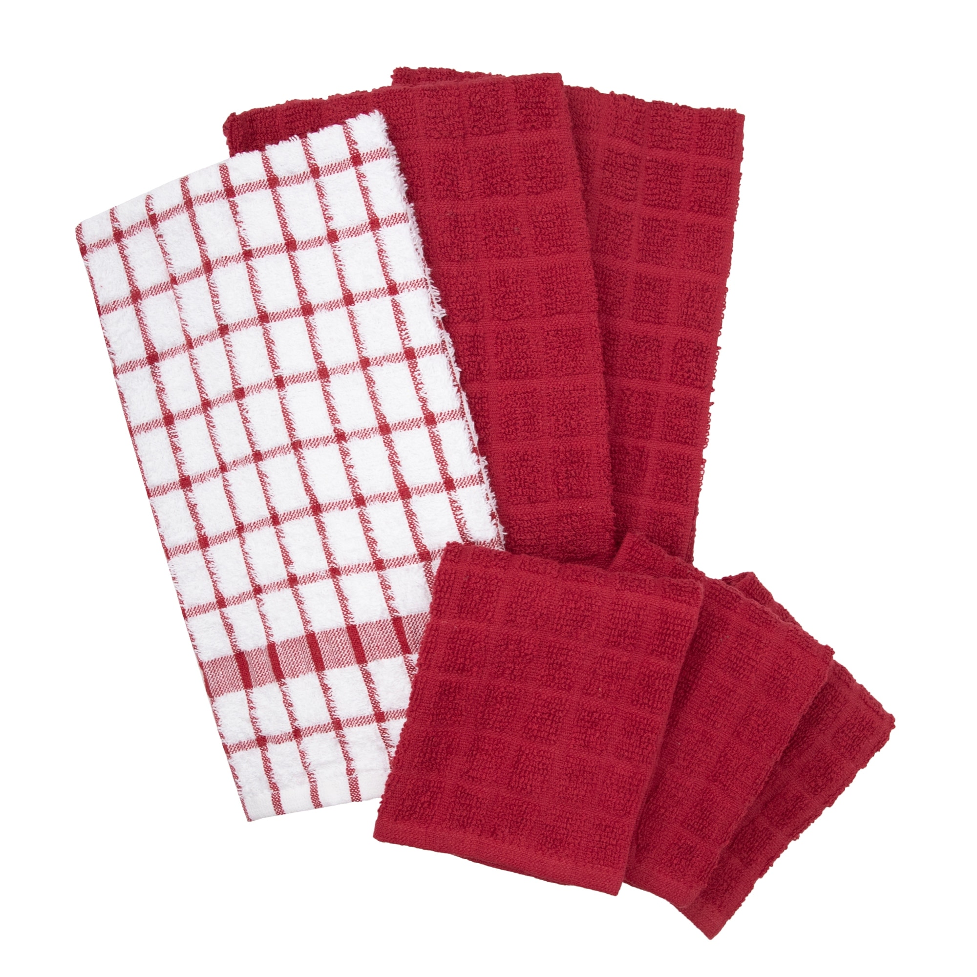 RITZ Cotton Kitchen Towels and Dish Cloths (Set of 3 Towels/ 3 Cloths) - On  Sale - Bed Bath & Beyond - 34428249