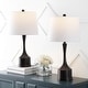 preview thumbnail 1 of 16, JONATHAN Y Colton 26" Classic French Country Iron LED Table Lamp with USB Charging Port, Brass Gold (Set of 2) Oil Rubbed Bronze