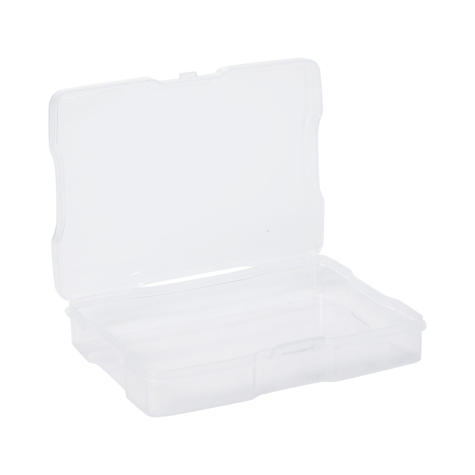 Bright Creations 24 Pcs Photo Storage Boxes for 4x6 Pictures with 40 Blank Labels, Clear Cases & Containers
