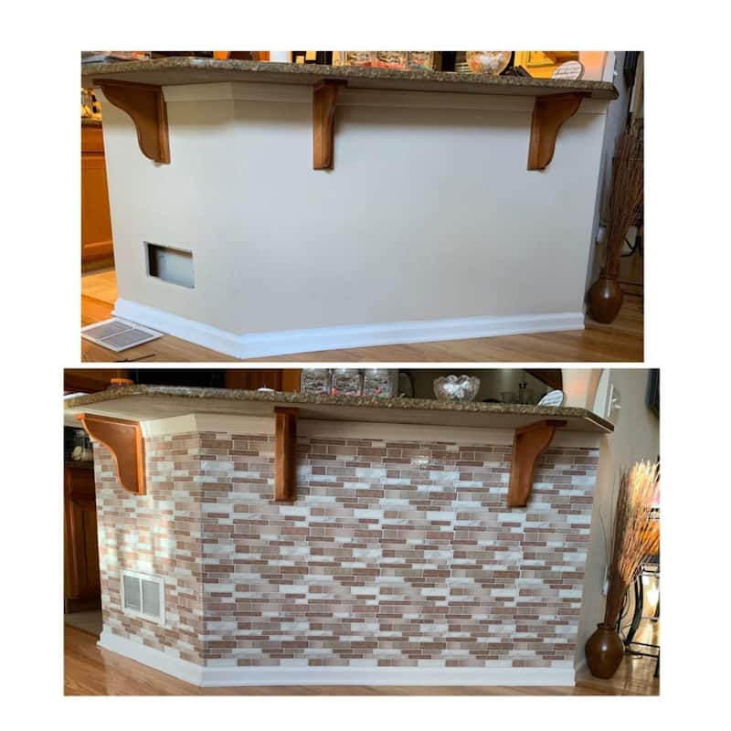 Art3d 12"x12" Vinyl Peel and Stick Backsplash Tile 10 Sheets