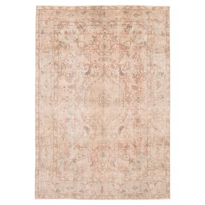 ECARPETGALLERY Hand-knotted Antalya Vintage Copper Wool Rug - 6'5 x 9'0