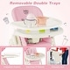 preview thumbnail 24 of 23, Babyjoy 4-in-1 Foldable Baby High Chair Height Adjustable Feeding - 32'' x 23'' x 42''