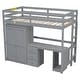 preview thumbnail 10 of 10, Twin Size Loft Bed with Wardrobe and Desk