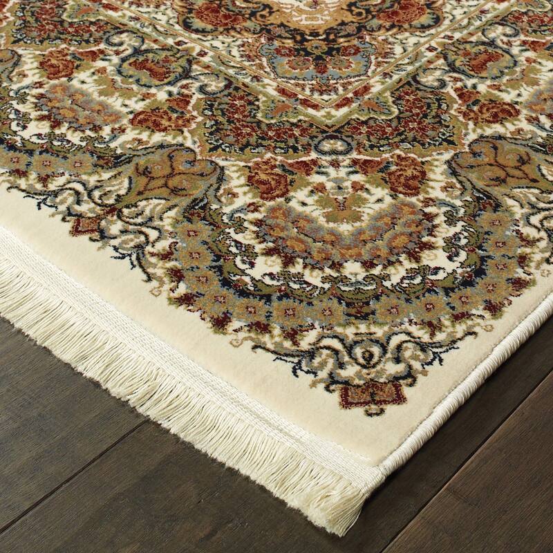 Style Haven Maracle Medallion Fringed Area Rug