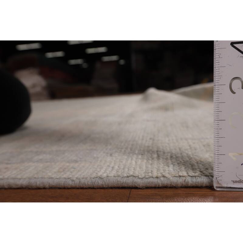 Floral Oushak Turkish Area Rug Hand-Knotted Wool Carpet - 9'2"x 11'8"