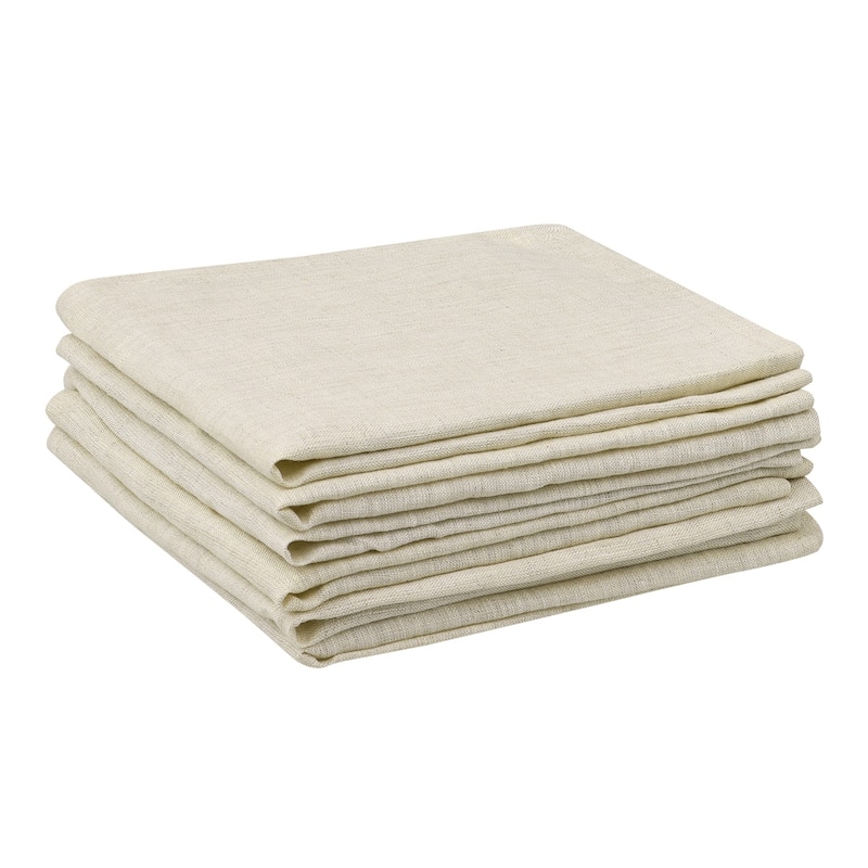 6 Pack Soft Cotton Gauze Cloth Napkins, Bulk Linen Dinner Napkins for Weddings Decorative Parties Dinner - 14x14 Inch
