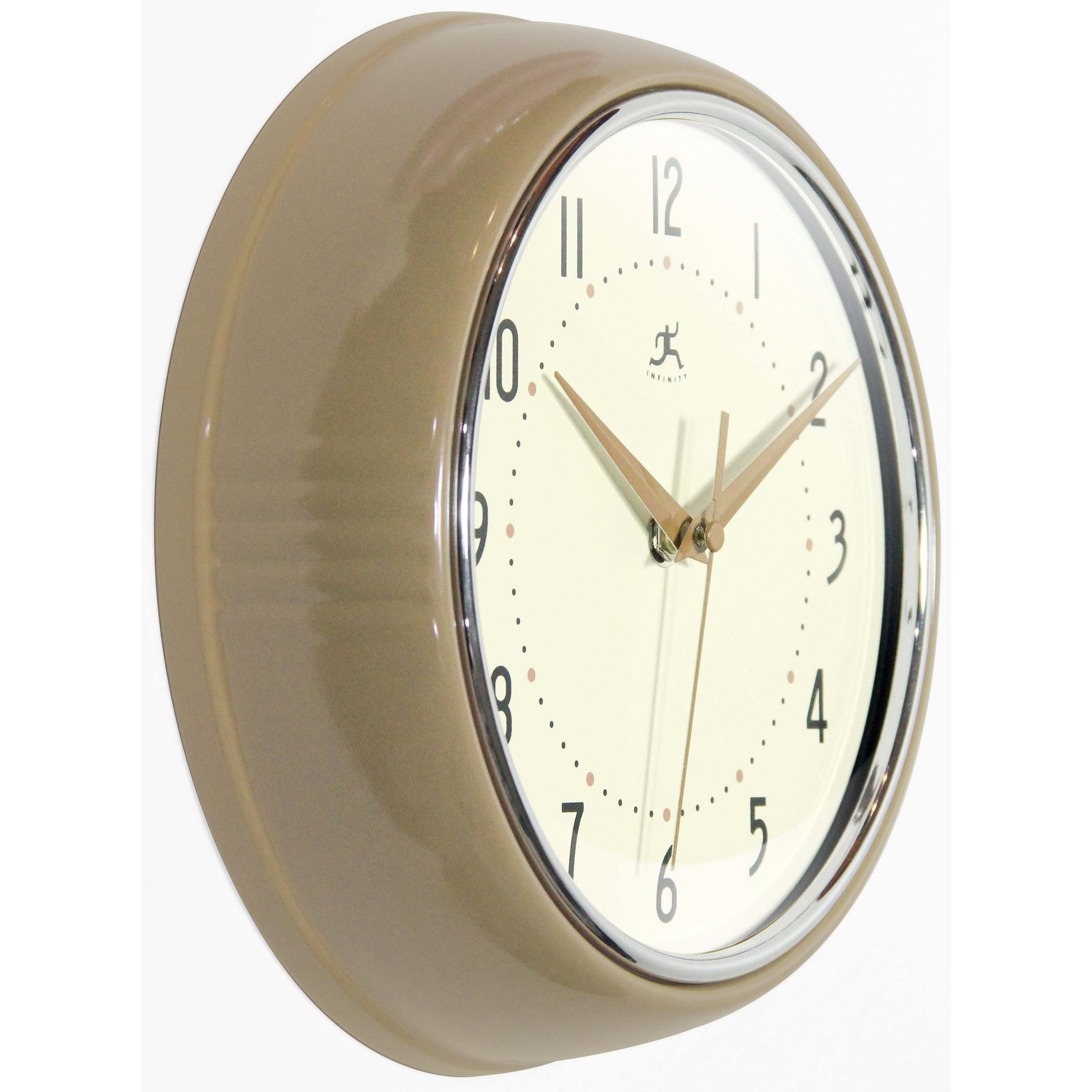 Round Retro Kitchen Wall Clock by Infinity Instruments - 9.5 ...