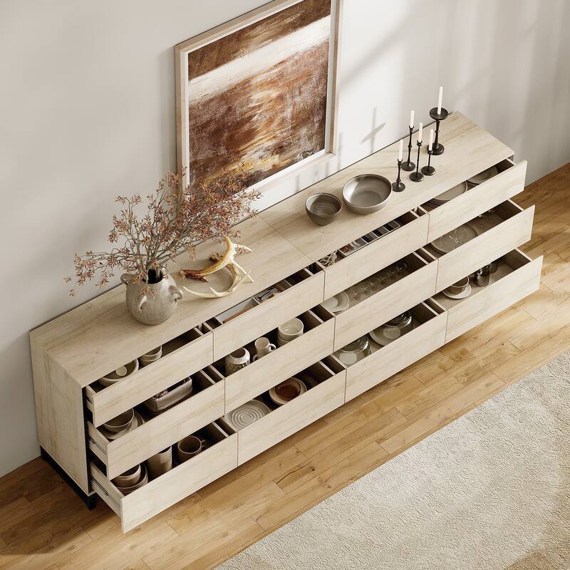 3-Piece Bedroom Furniture Set,Dresser &Chest With 12 Drawers, 2 Nightstand for Bedroom, Bedroom Furniture Set