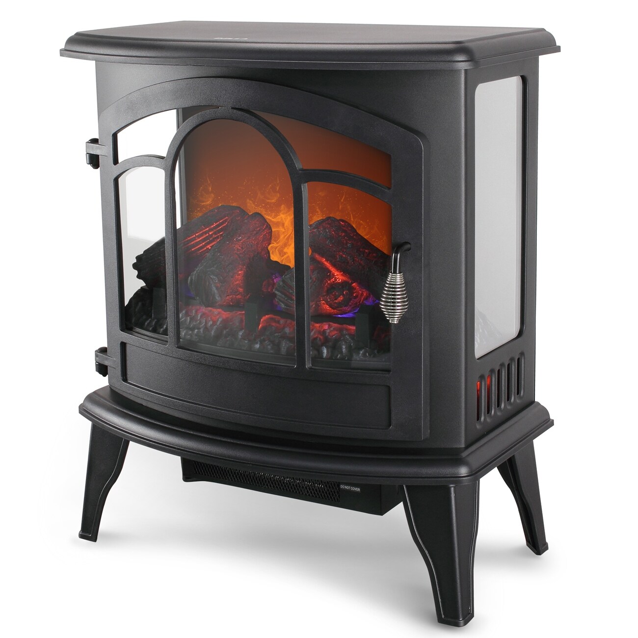 Shop Della 20 Electric Fireplace Heater Portable Flame Log Wood 1400w Standard Overstock 15874356